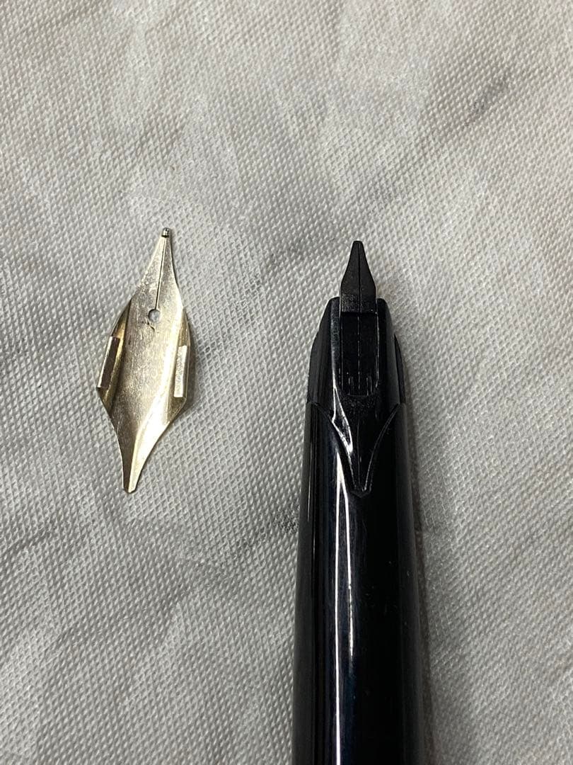 セイラー sailor シルバー ストライプ 万年筆 18K WGペン先