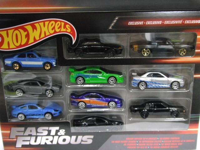 10/未使用品 ホットウィール ワイルドスピード 10カーパック ミニカー
