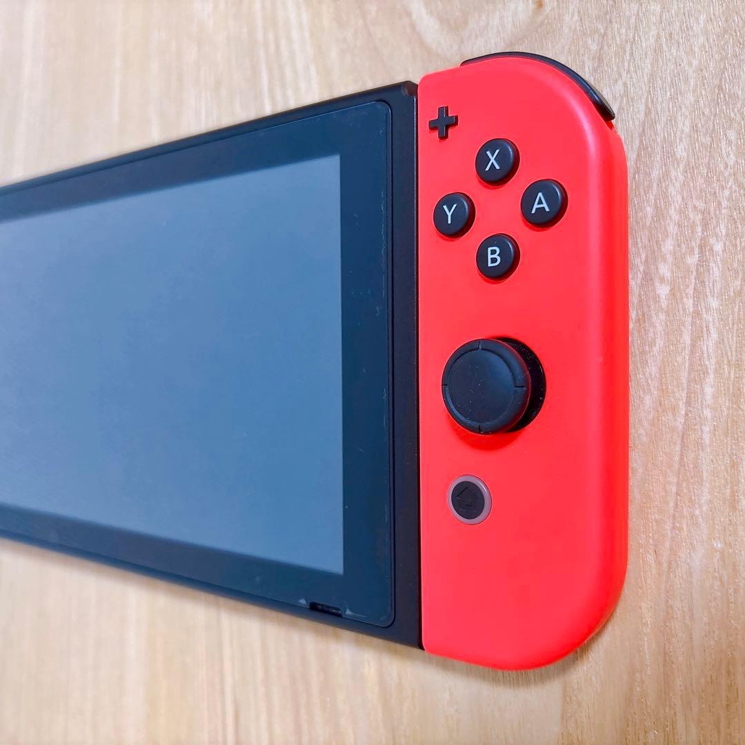 【美品】 バッテリー強化型 Nintendo Switch 本体 赤青