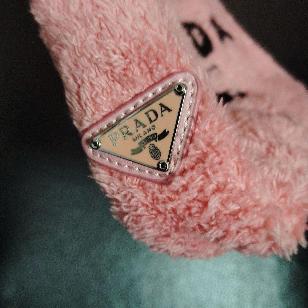 PRADA ピンク ファー ハンドバッグ