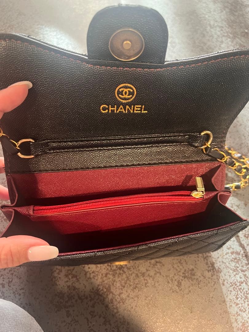 新品　CHANEL ノベルティ　チェーンウォレット　財布　バッグ