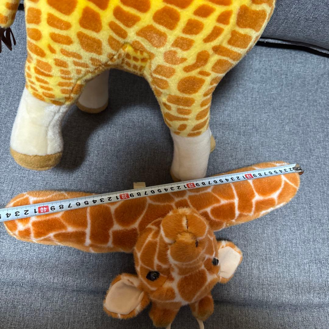 希少　キリン　大きなぬいぐるみ（CUTE）＆ハンガー（NAKAJIMA）