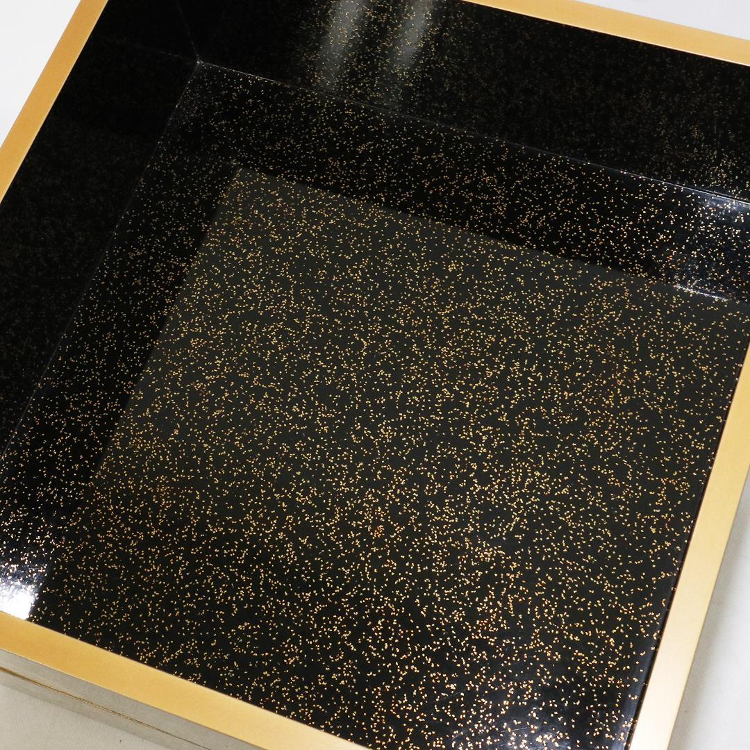 漆器 金蒔絵 花唐草 松竹梅 重箱 塗師 鐵二 共箱 共布