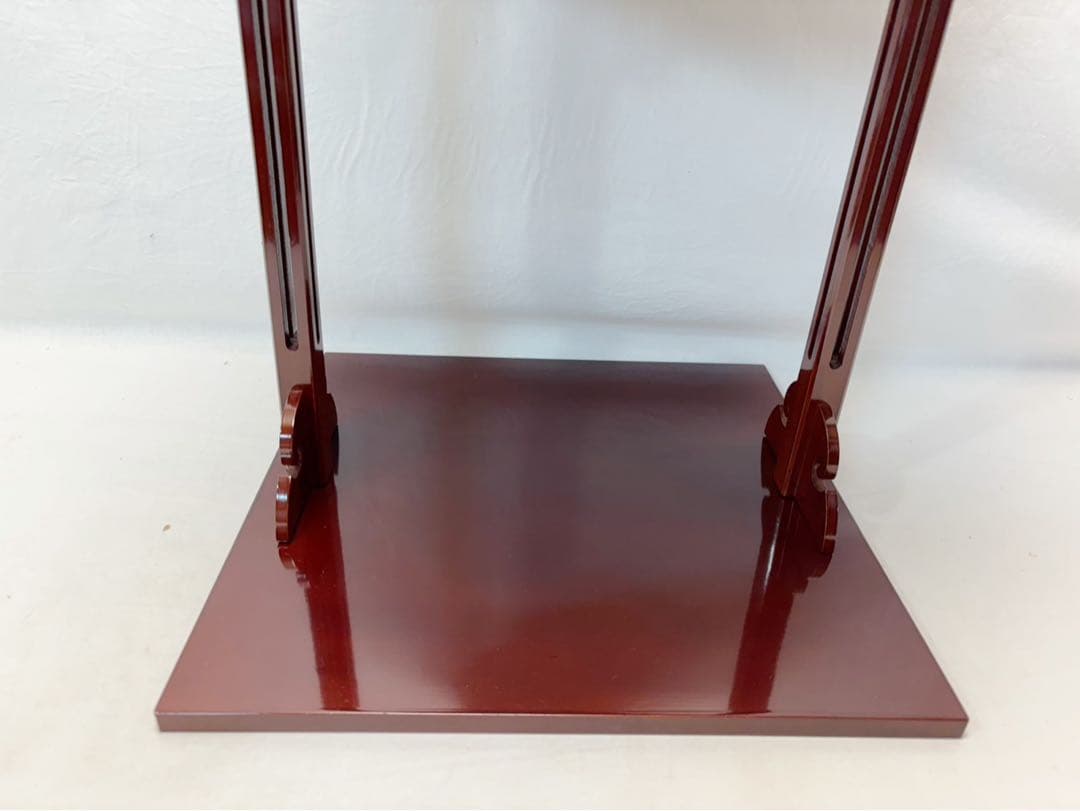 ほぼ未使用 茶道具 塗師 陽斎作 木製溜塗 寿棚 淡々斎好写し 組み