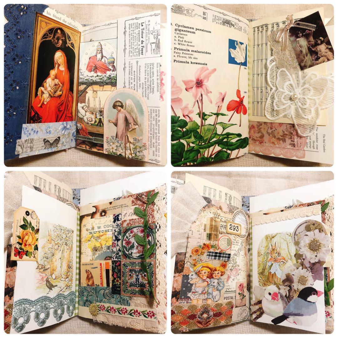 ジャンクジャーナル雑記帳 天使 アンティーク ジャンクジャーナル コラージュ