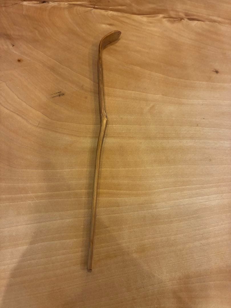 裏千家 15代鵬雲斎 汎叟玄室 自作 竹茶杓 銘:山彦 黒田正