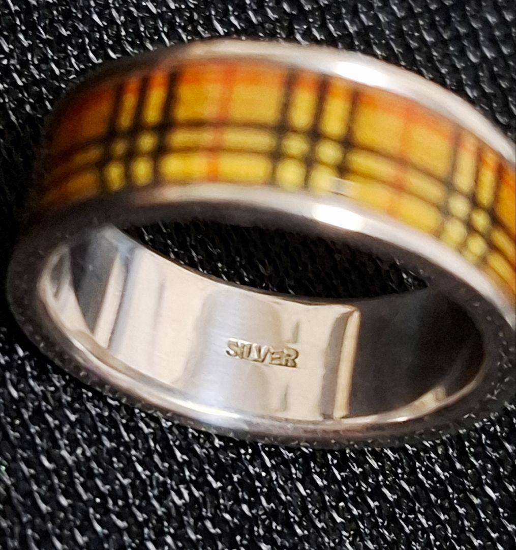 BURBERRY バーバリー SILVER刻印 ノバチェック 指輪 リング