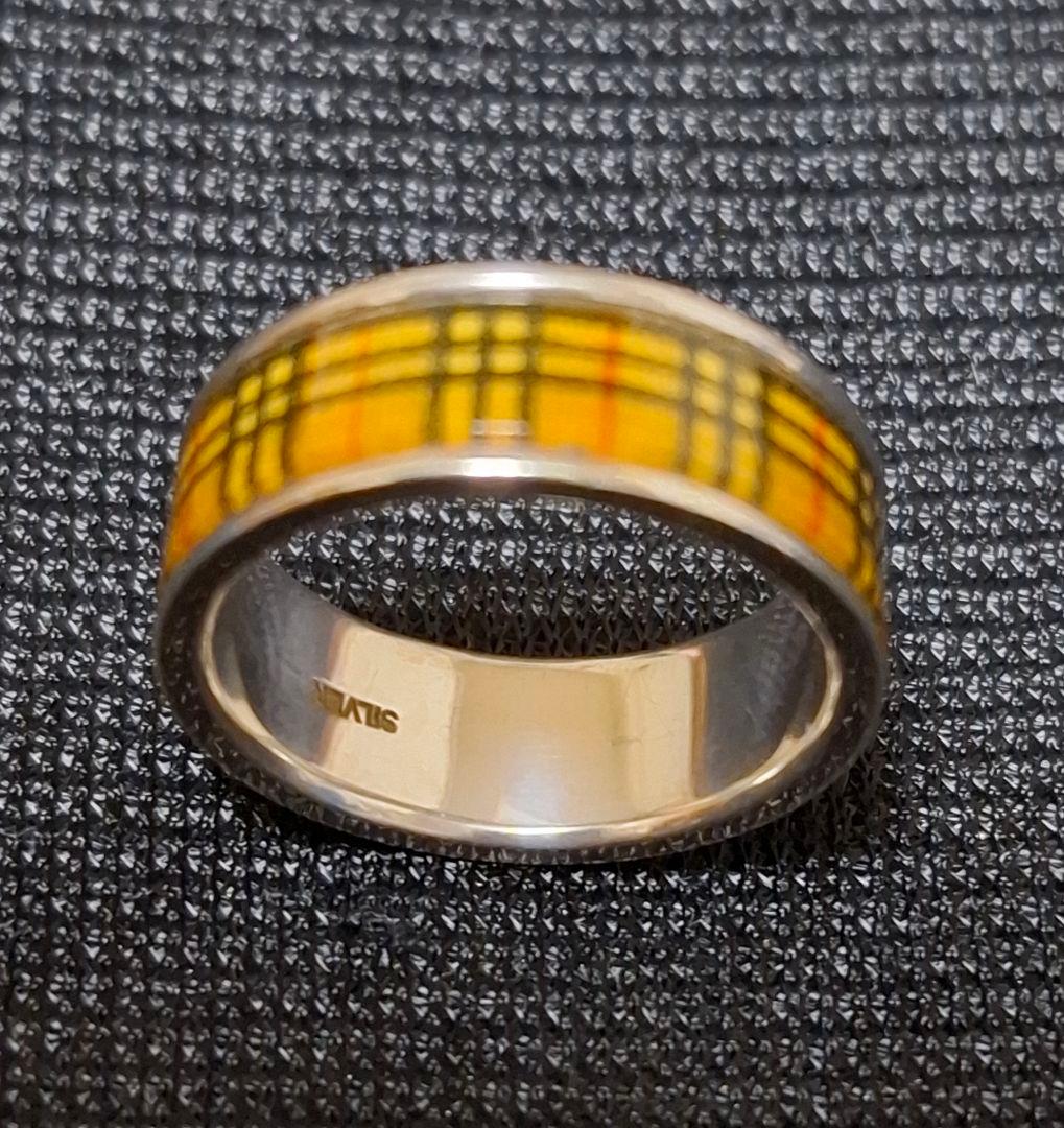 BURBERRY バーバリー SILVER刻印 ノバチェック 指輪 リング
