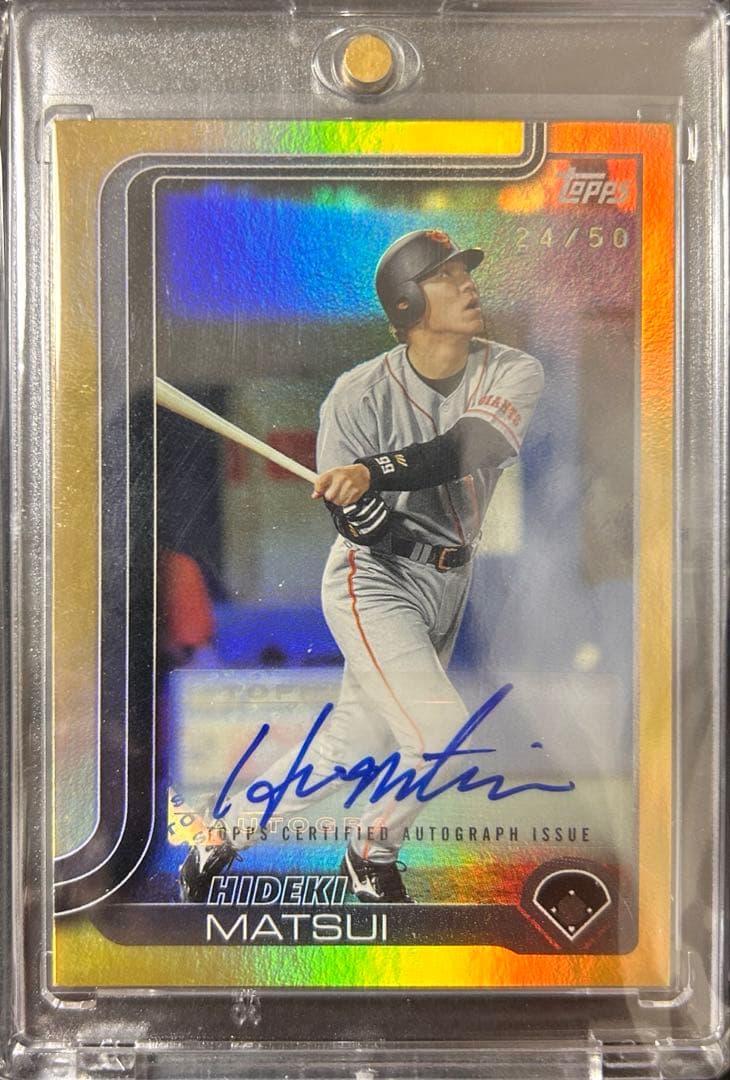 50シリ】2025 Topps NPB 松井秀喜 サインカード - メルカリ