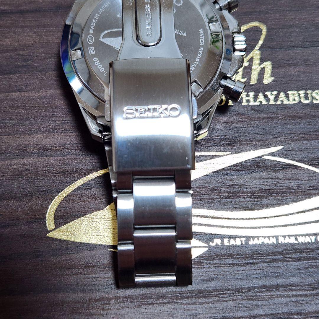 極美品 SEIKO クロノグラフ クォーツ E5系 はやぶさ 10周年 限定