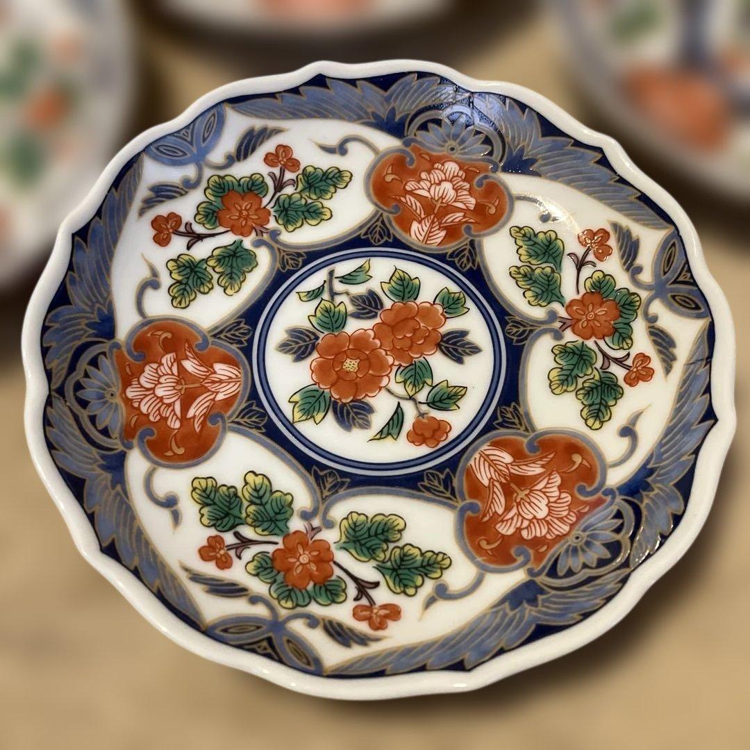 有田焼 南風窯 古伊万里 銘々皿揃 5枚セット 小皿 和食器 色絵 取り皿