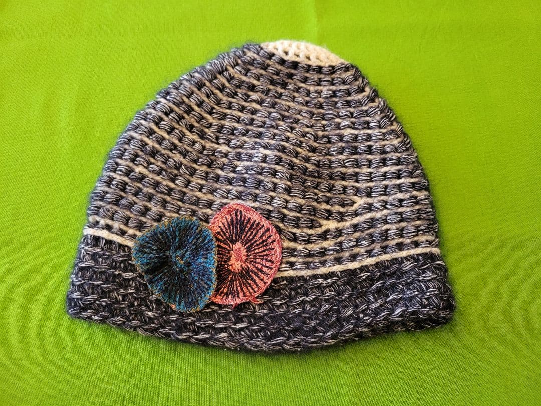 mina perhonen × hitomi shinoyama ニット帽♪ mina perhonen × hitomi