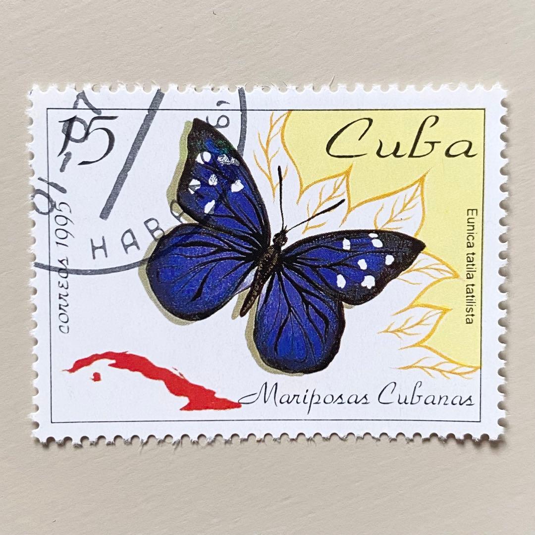 外国切手19枚（世界の蝶切手） - メルカリ