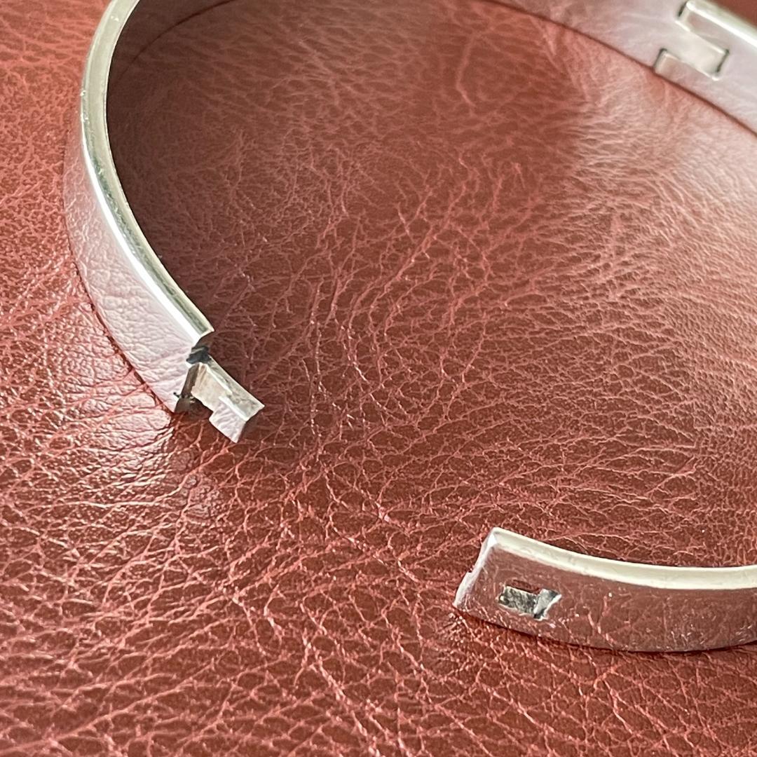 ビンテージ シルバー925 バングル MEXICO刻印 バングル タスコ 重厚