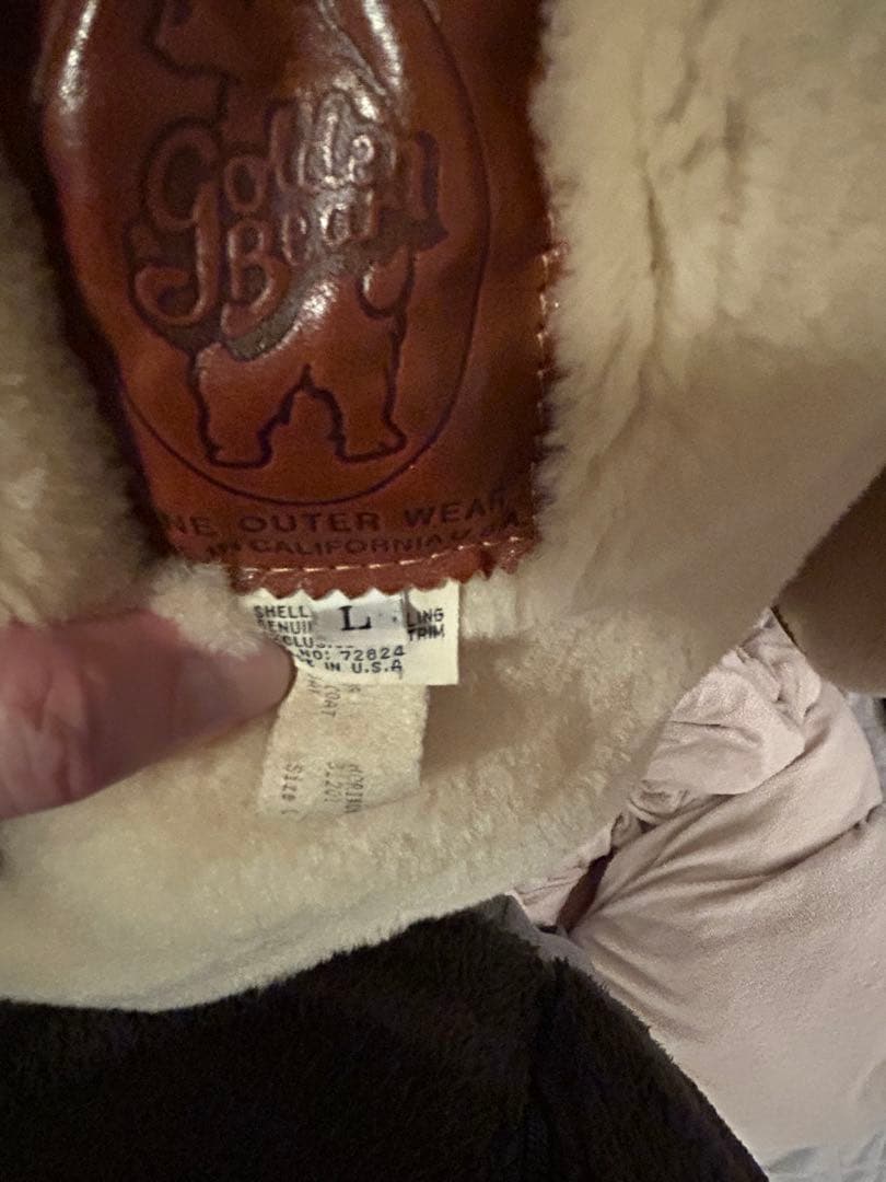 森*永様 【極美品】リアルムートン ダッフルコート L ゴールデンベア製