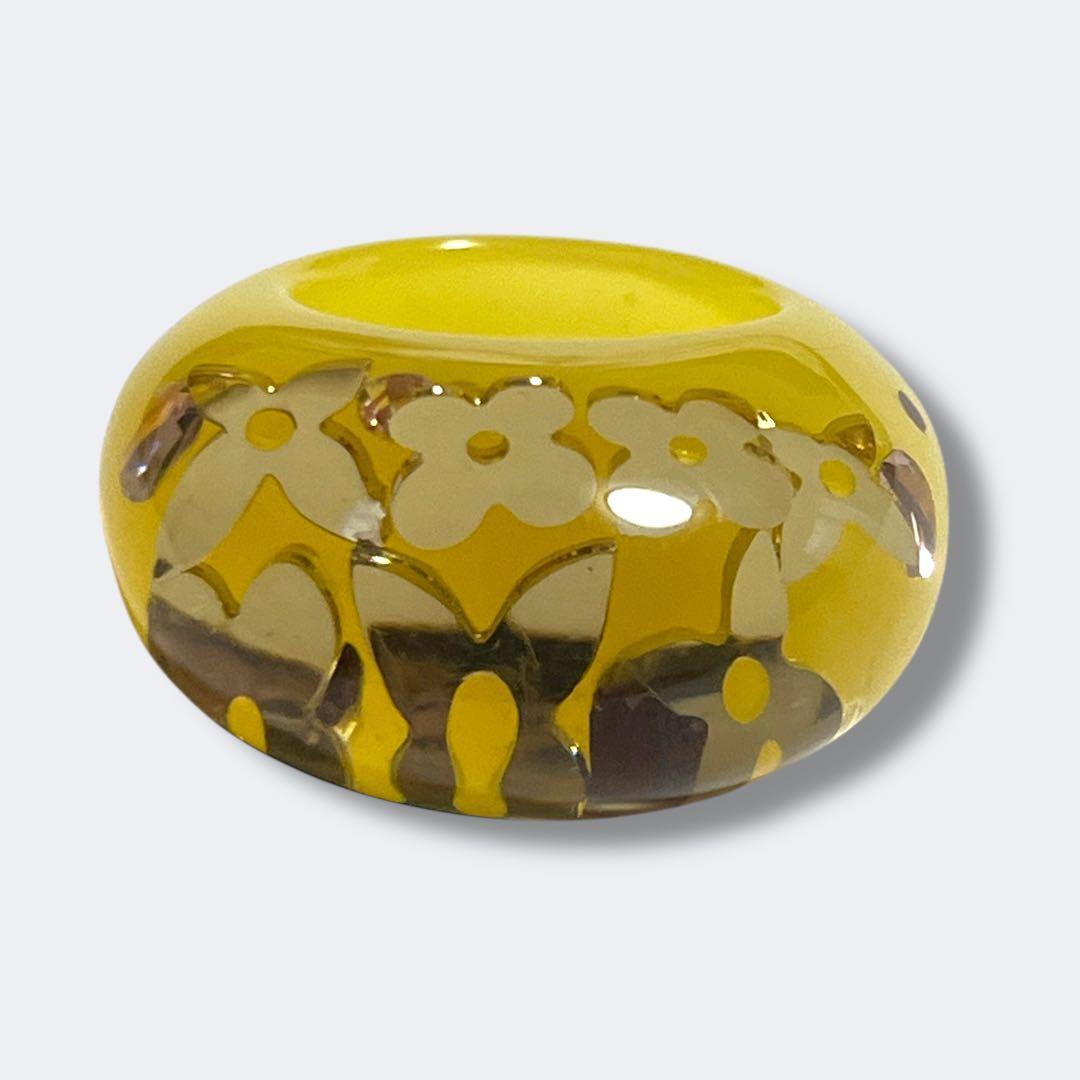 Louis Vuitton イエロー フラワーリング