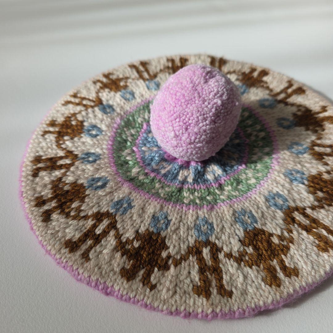 apolina misha & puff コラボ 4-8y ベレー帽 ニット帽 - メルカリ