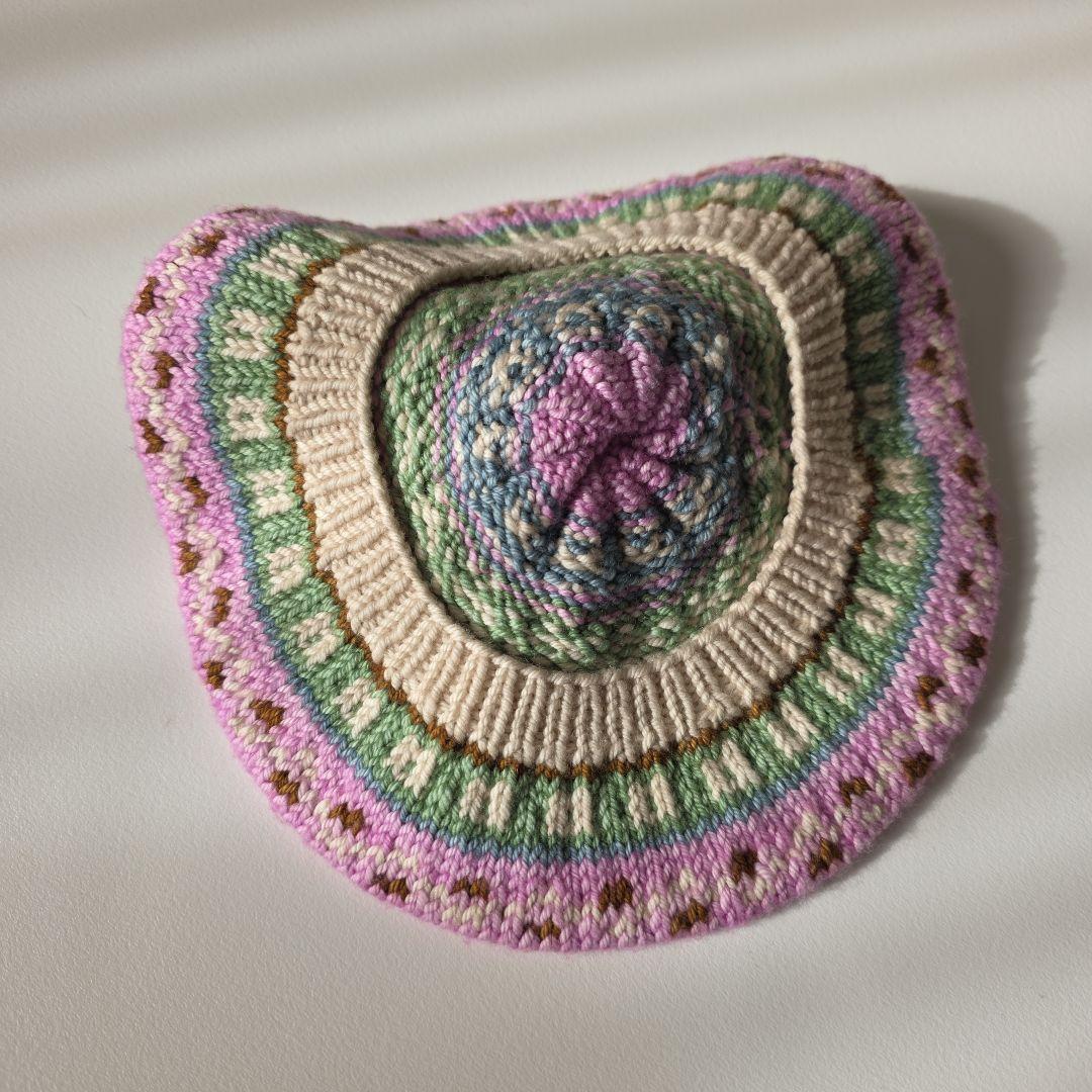 apolina misha & puff コラボ 4-8y ベレー帽 ニット帽 - メルカリ