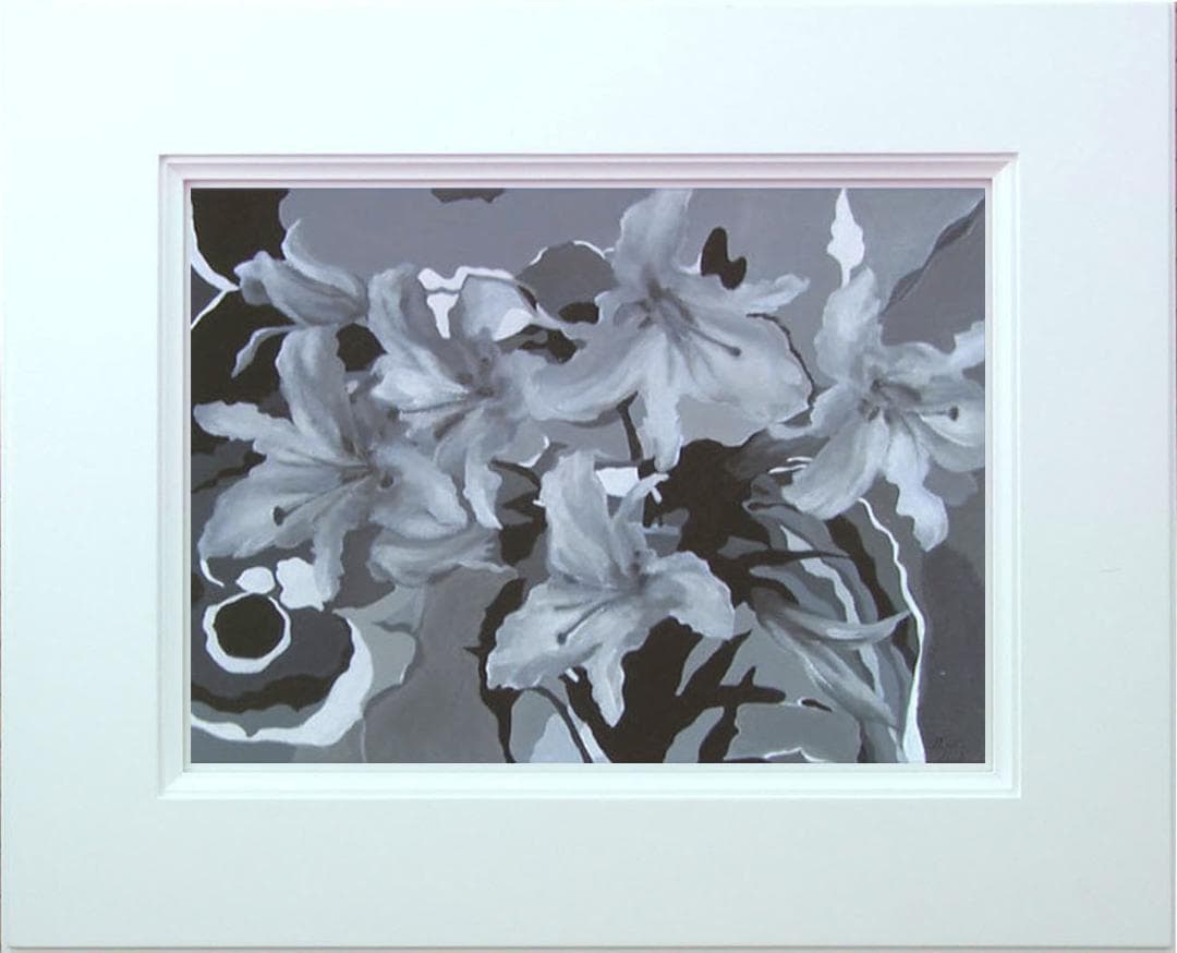 油絵 菅家令子 絵 絵画 インテリア 額付(黒) uF6-070101 花