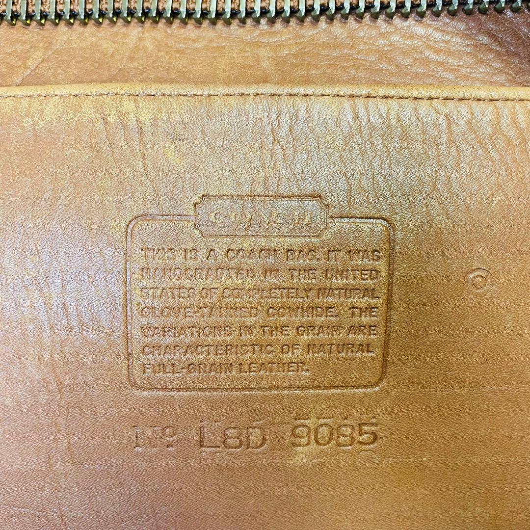 OLD COACH ショルダーバック バケットタイプ　茶　レザー