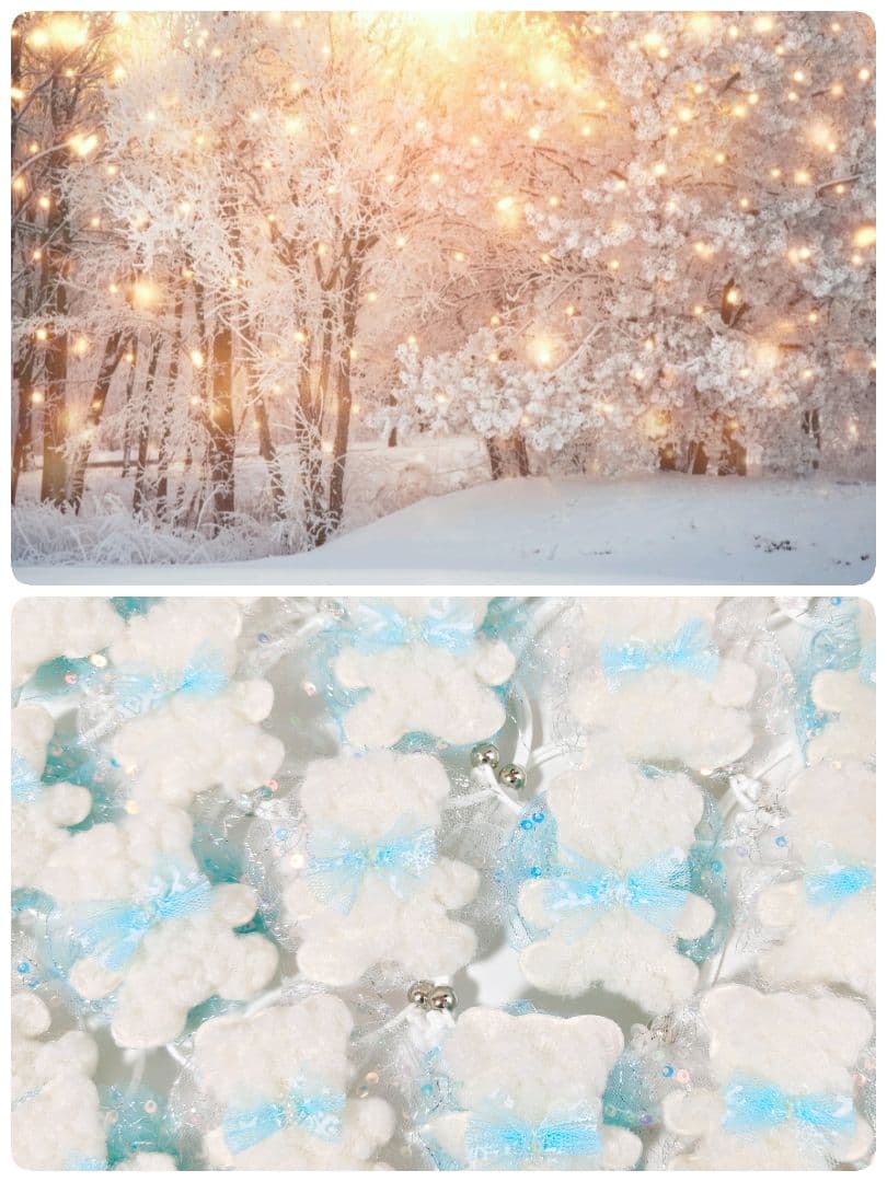 業務用 トリミングチョーカー 120個 1月 白くまちゃん 雪の結晶 白熊