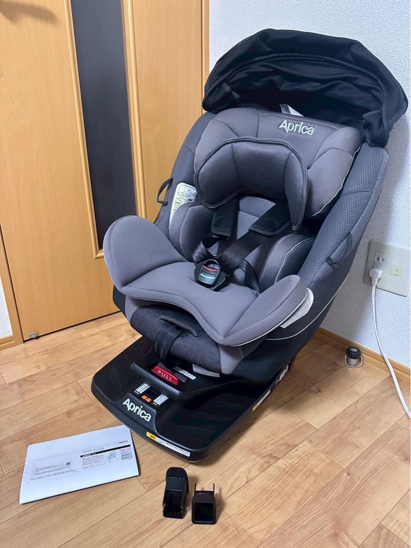 極美品✨Apricaチャイルドシート クルリラプレミアムAB プレミアムグレー
