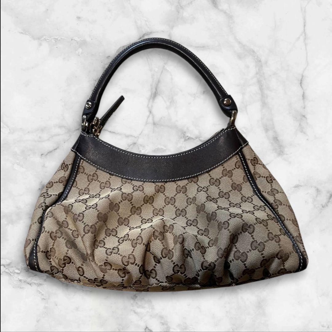 専用　❥美品❥　使用頻度少！　Gucci ハンドバッグ キャンバスとレザー