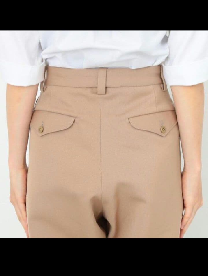 MADISONBLUE ウールハイウェストチノ