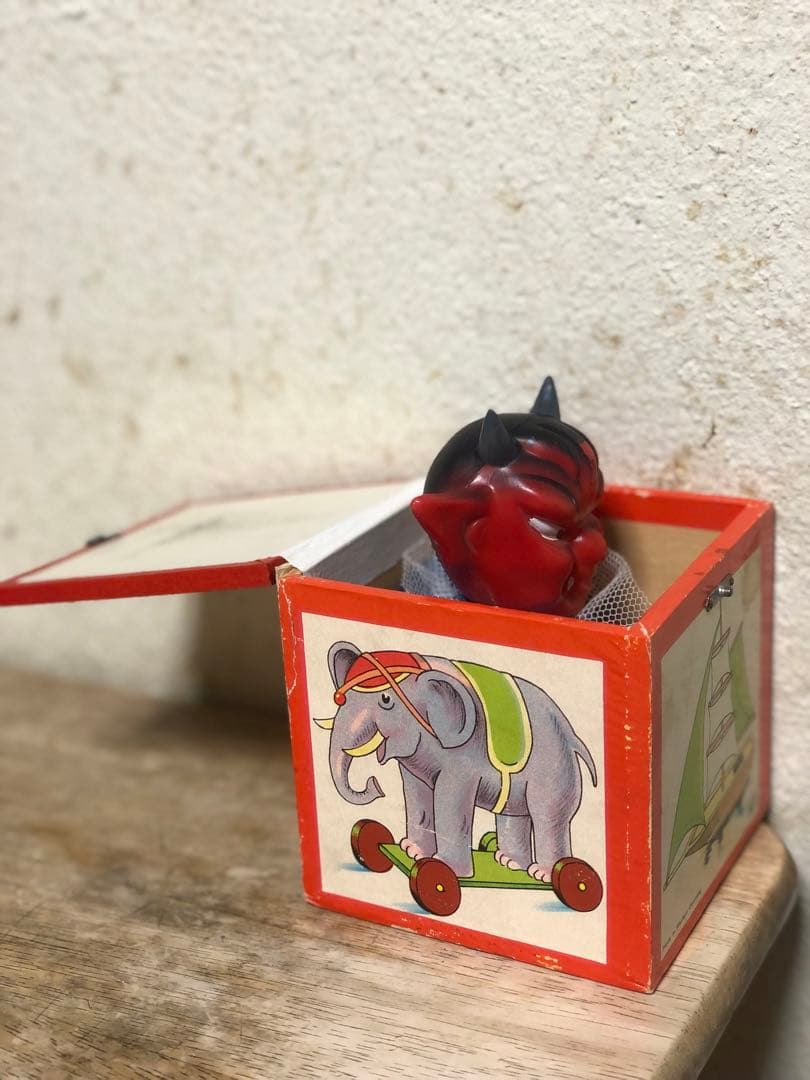 ビンテージ デビル 悪魔 ハロウィン ミッドセンチュリー レトロ モンスター