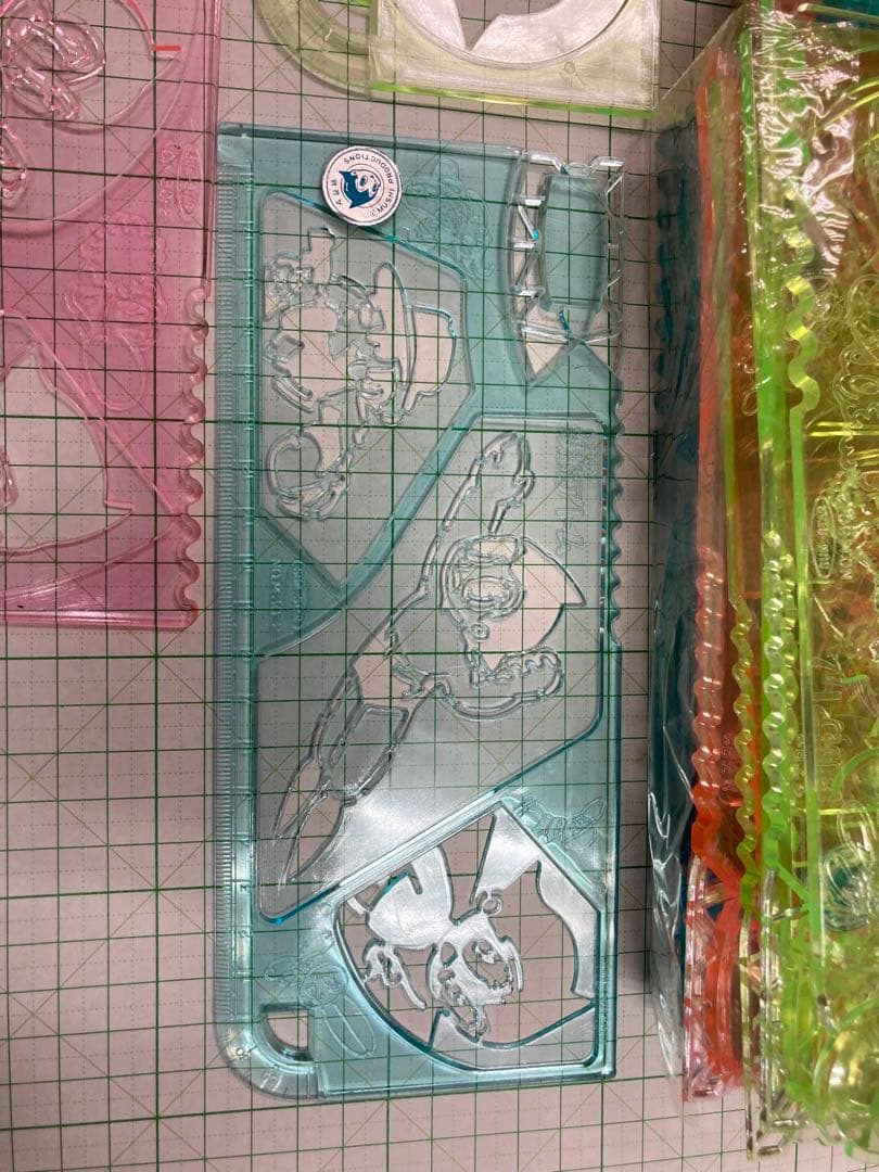 1960年代サンスター文具の虫プロ鉄腕アトム型抜き定規40枚入り珍品セット！珍品