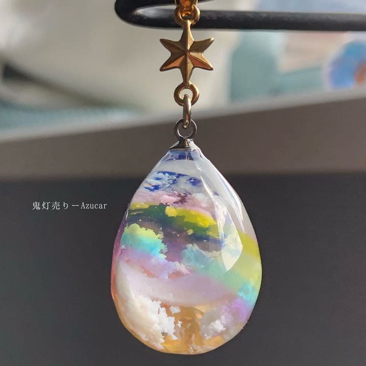 夕夏様専用⁄レジン⁄雲の上のお城と子猫達 夜の東側