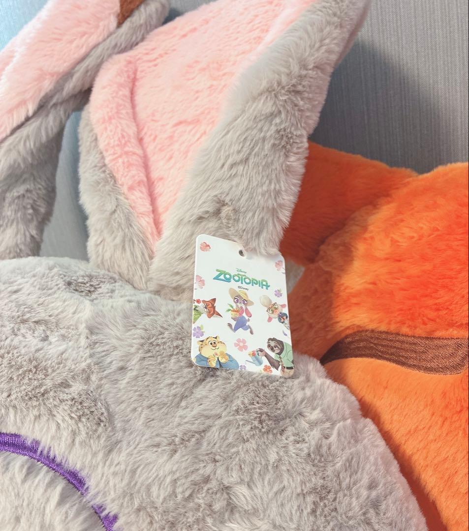 コストコ　ズートピア　クッション　フェイスクッション　ニック　ジュディ