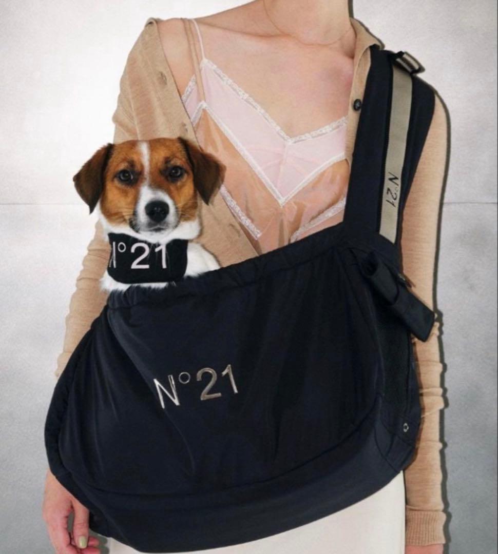 N°21 ブラックSLING スリングタイプ犬 用キャリーバッグ Mサイズ