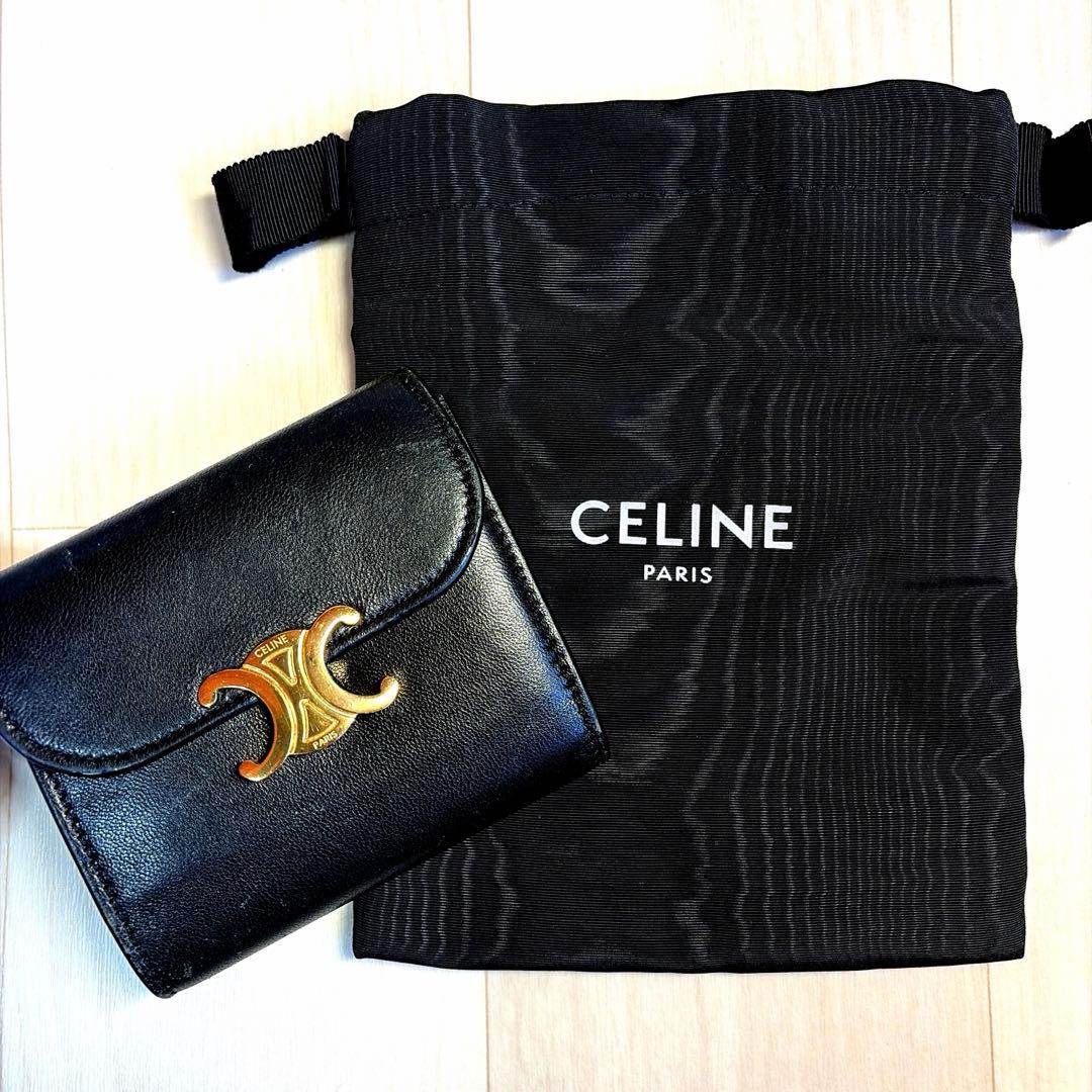 CELINE トリオンフ スモールフラップウォレット