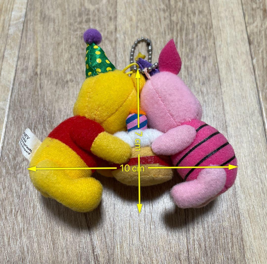 d*3様 ディズニー プーさん ピグレット ぬいぐるみストラップ