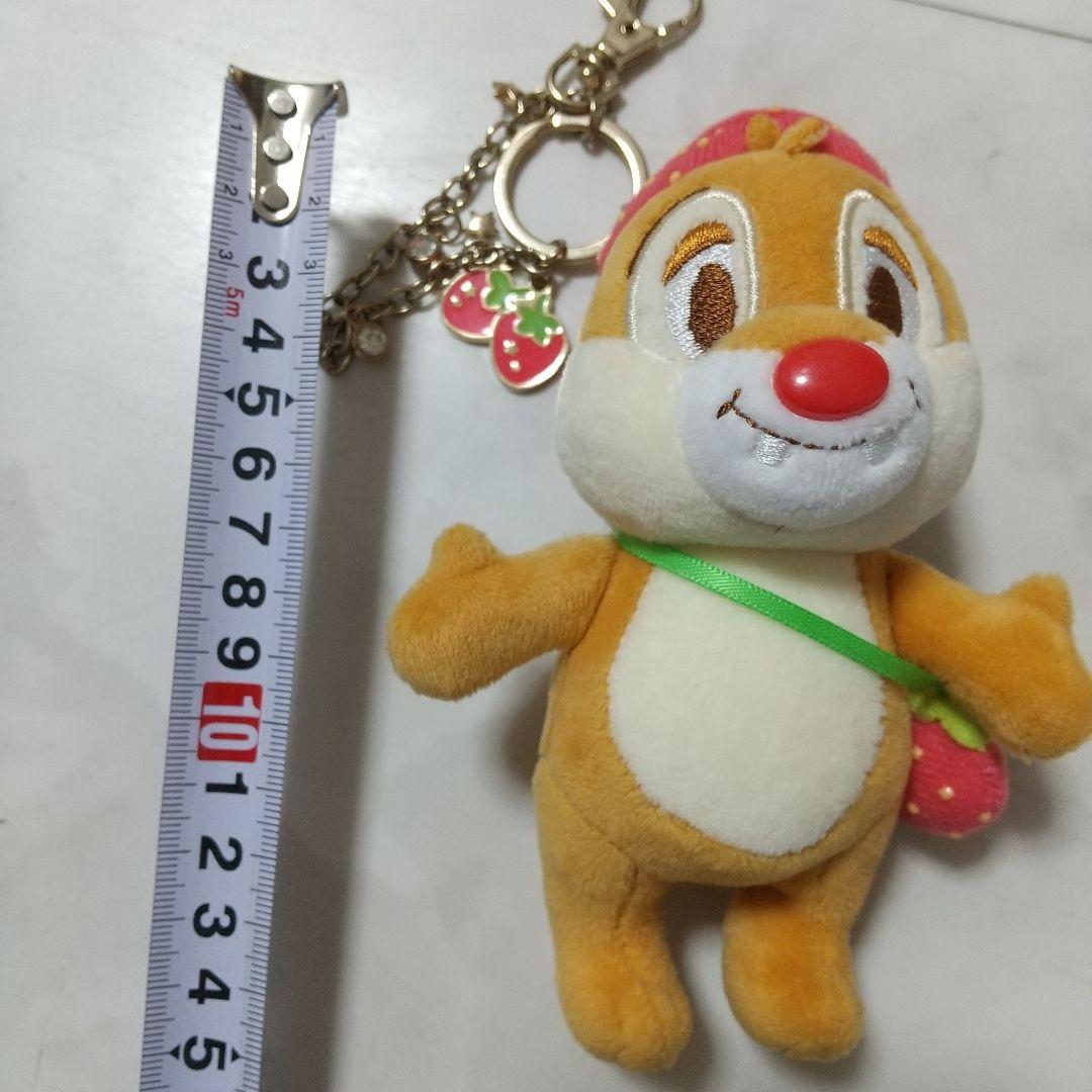ディズニー　チップとデール　デール　いちご　ぬいぐるみ　マスコット