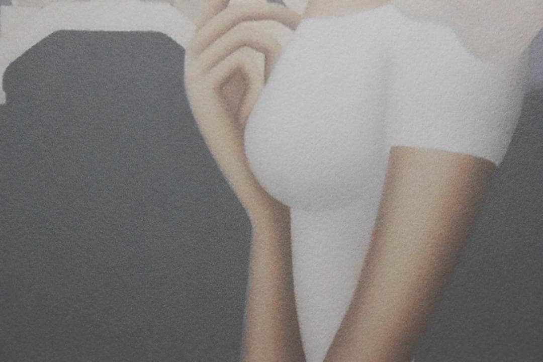 東郷 青児 エスタンプリトグラフ 「橋」 75部限定 4/75