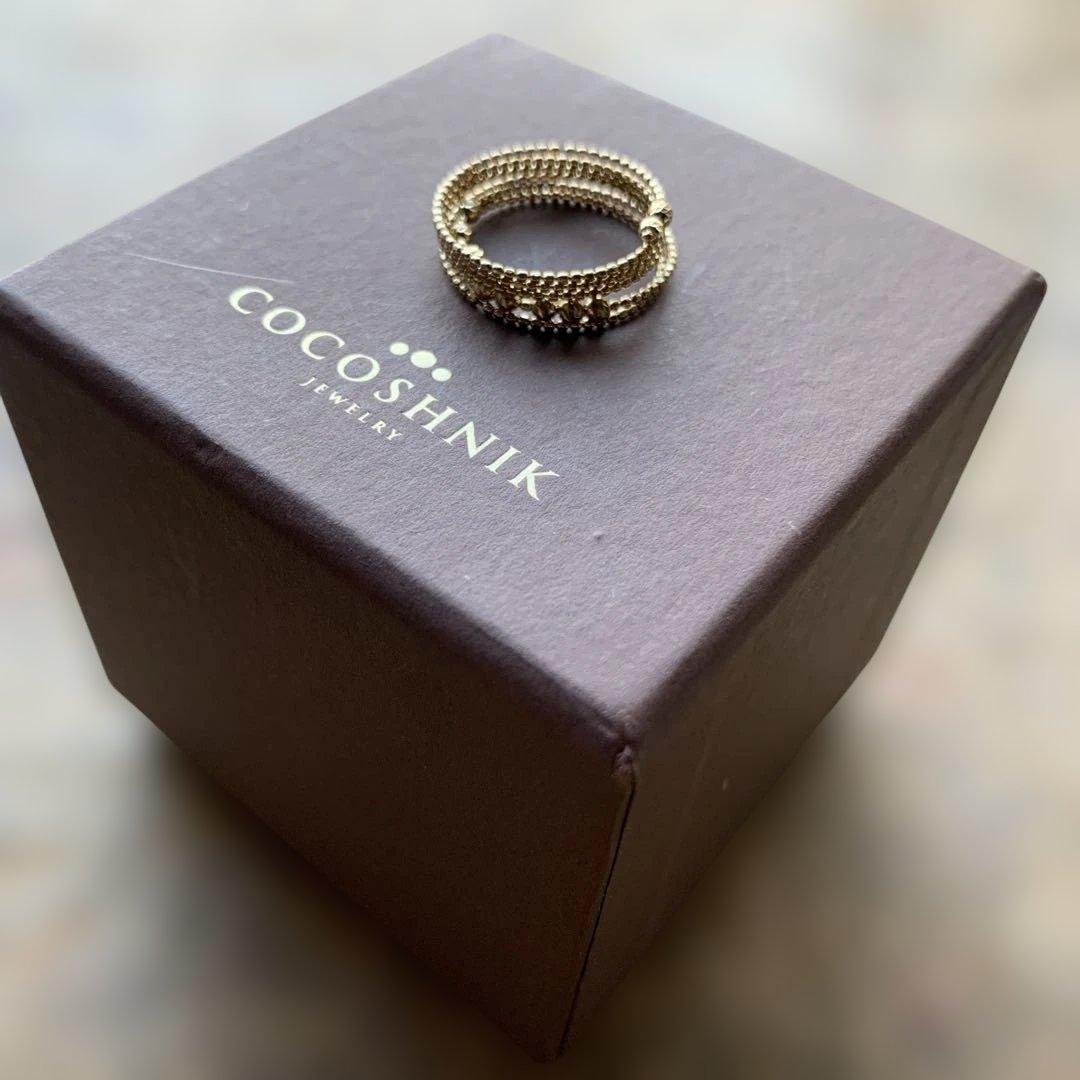 K10ハニー カットボール 形状記憶リング　11号