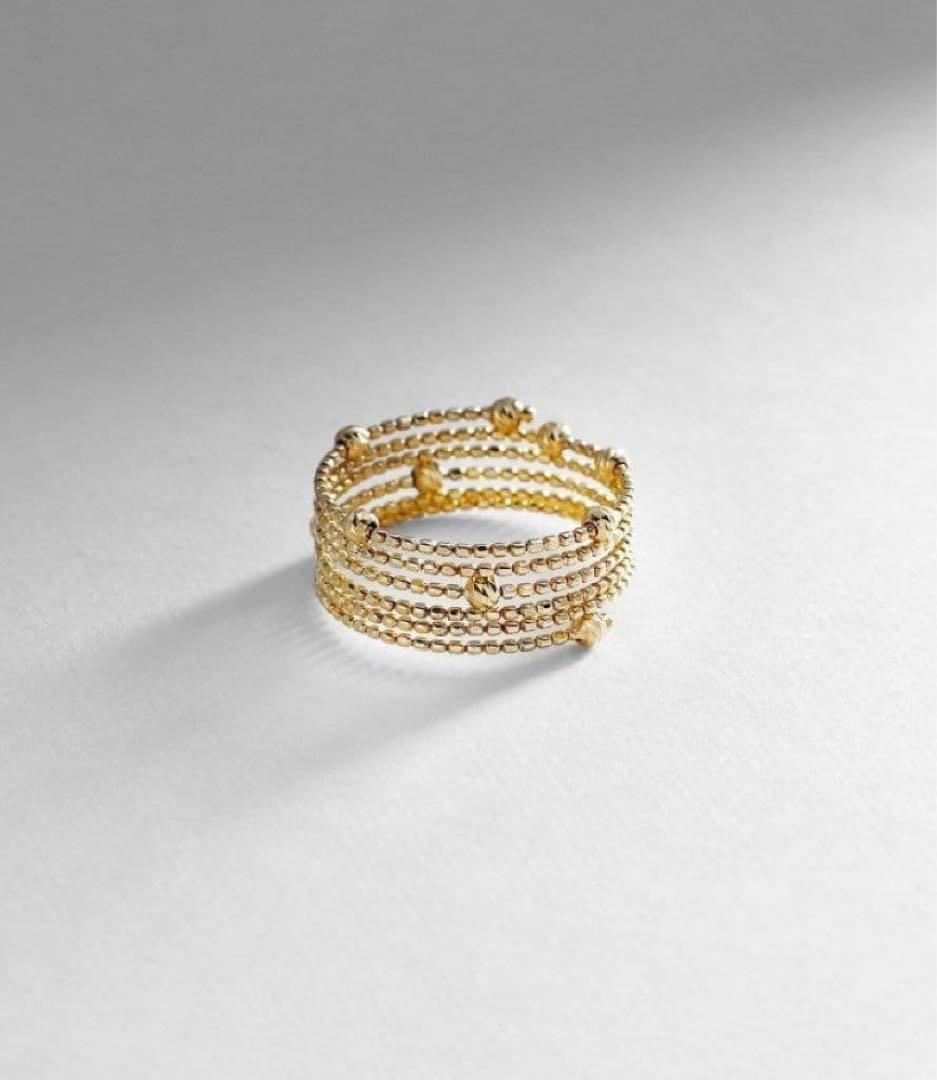 K10ハニー カットボール 形状記憶リング　11号