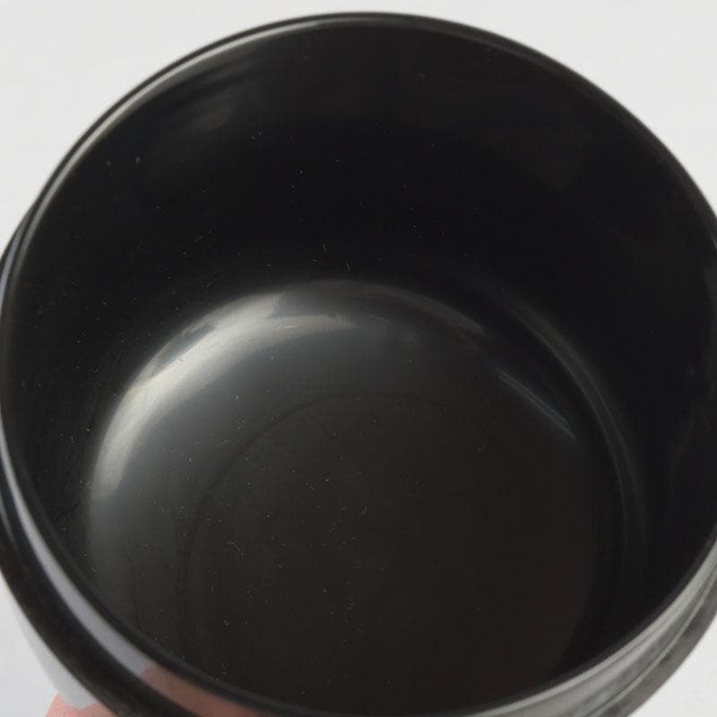 岡田紫峰作棗無垢 茶入れ 茶道具 直径6.5cm×高6.5cm