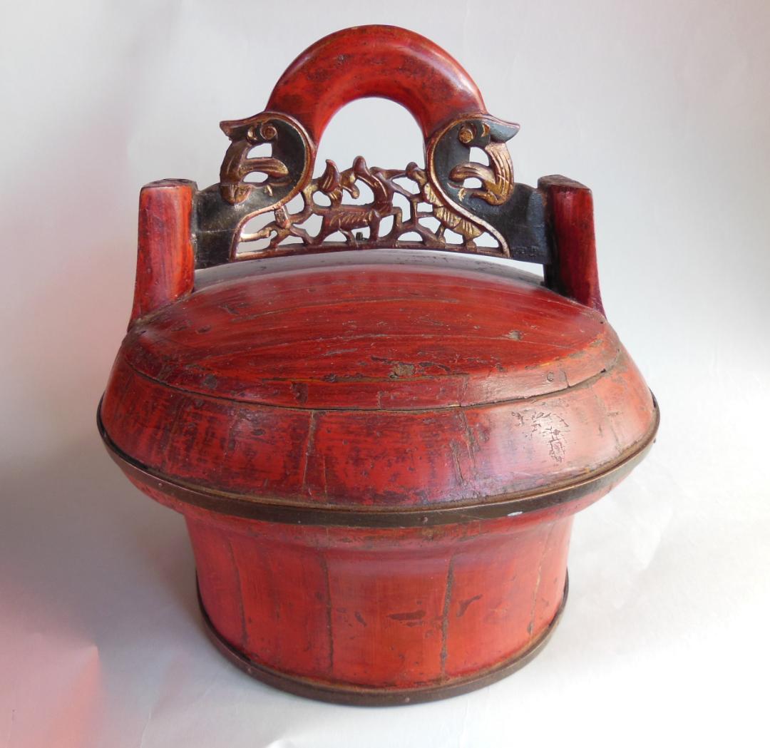 レア コレクター向け 漆器 時代物 金彩色 284