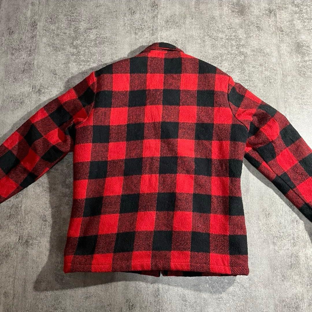 Cal-jac U.S.A. バッファローチェック 裏ボアジャケット赤黒Lサイズ