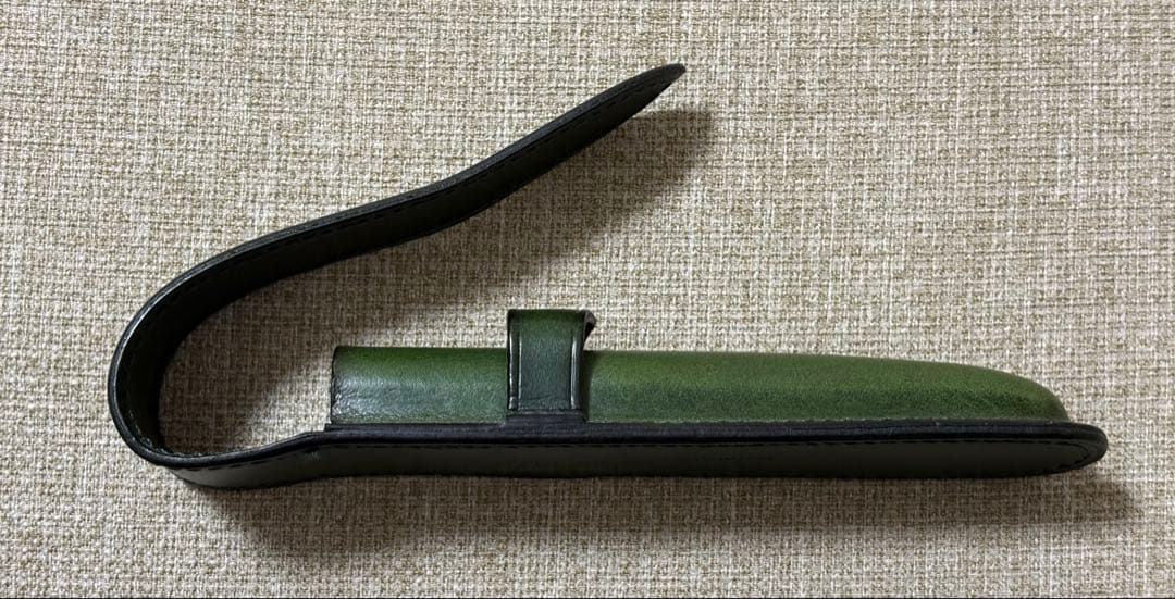 ル・ボナー 1本差し絞りペンケース グリーン - メルカリ
