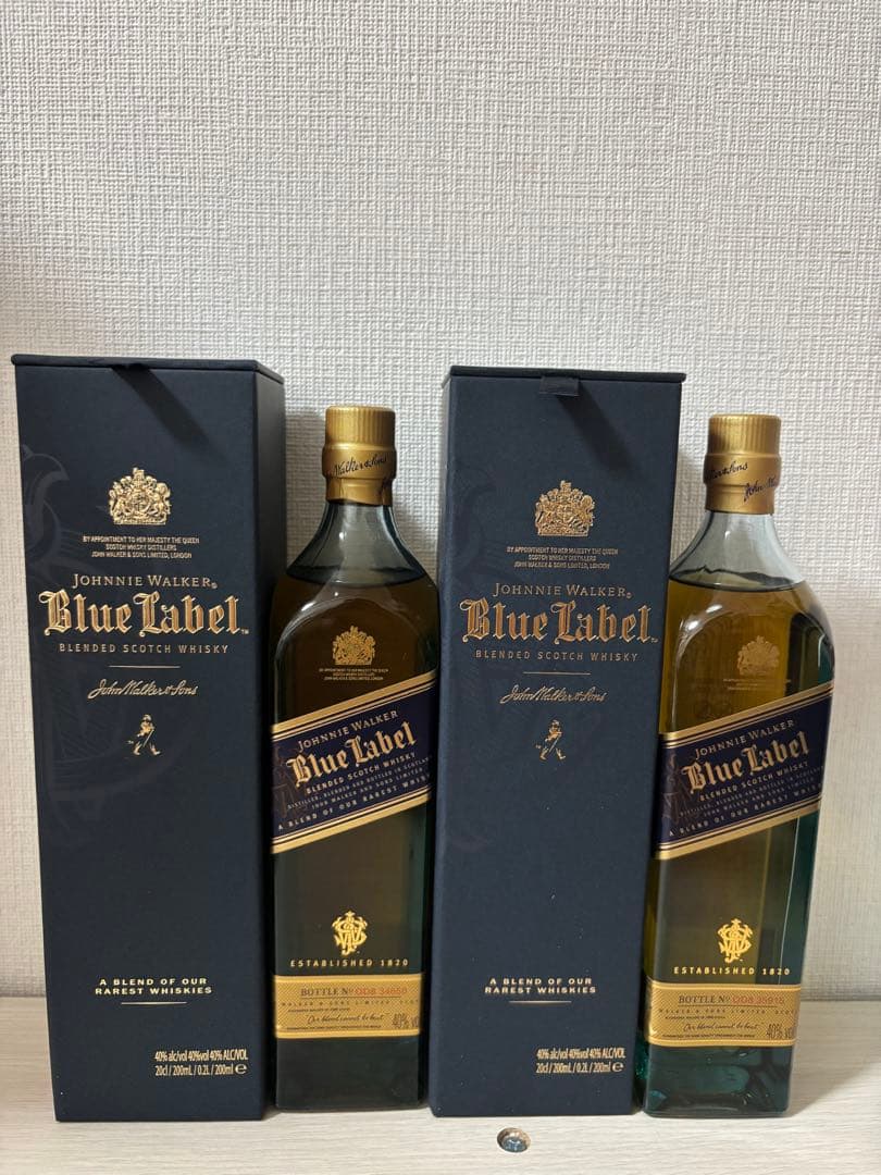 ジョニーウォーカー ブルーラベル 200ml 2本セット Johnnie Walker Blue Label 200ml 2本セット Johnnie Walker Blue