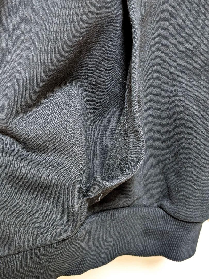 3枚LCWカジュアル バットマン ロゴ スウェットパーカー ブラック黒2XL古着