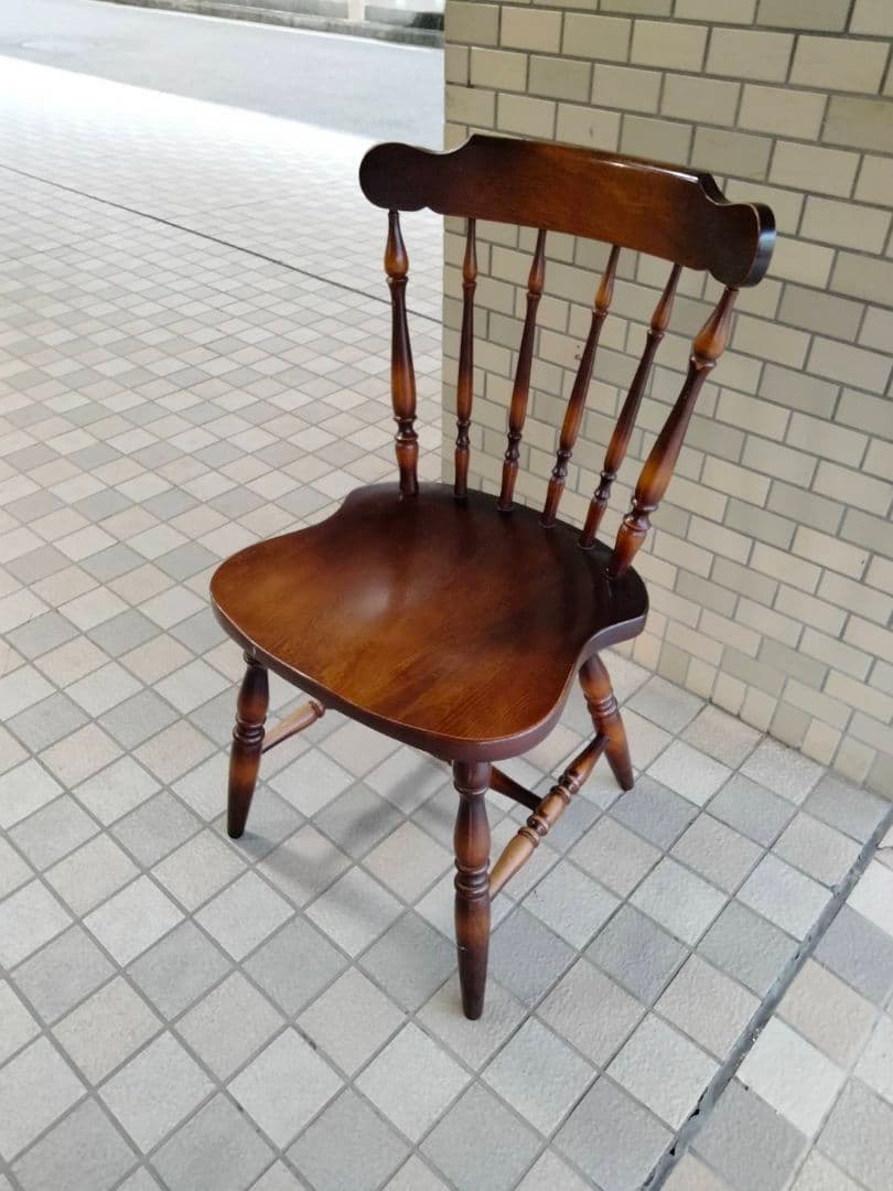 飛騨産業 キツツキ ストア 木製 ウインザーチェア 一脚 天然木 イス