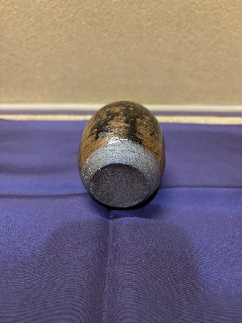 鵬雲斎 箱書 瀬戸 茶入 「小原木」 茶器 茶道具 瀬戸焼 仕覆 挽家