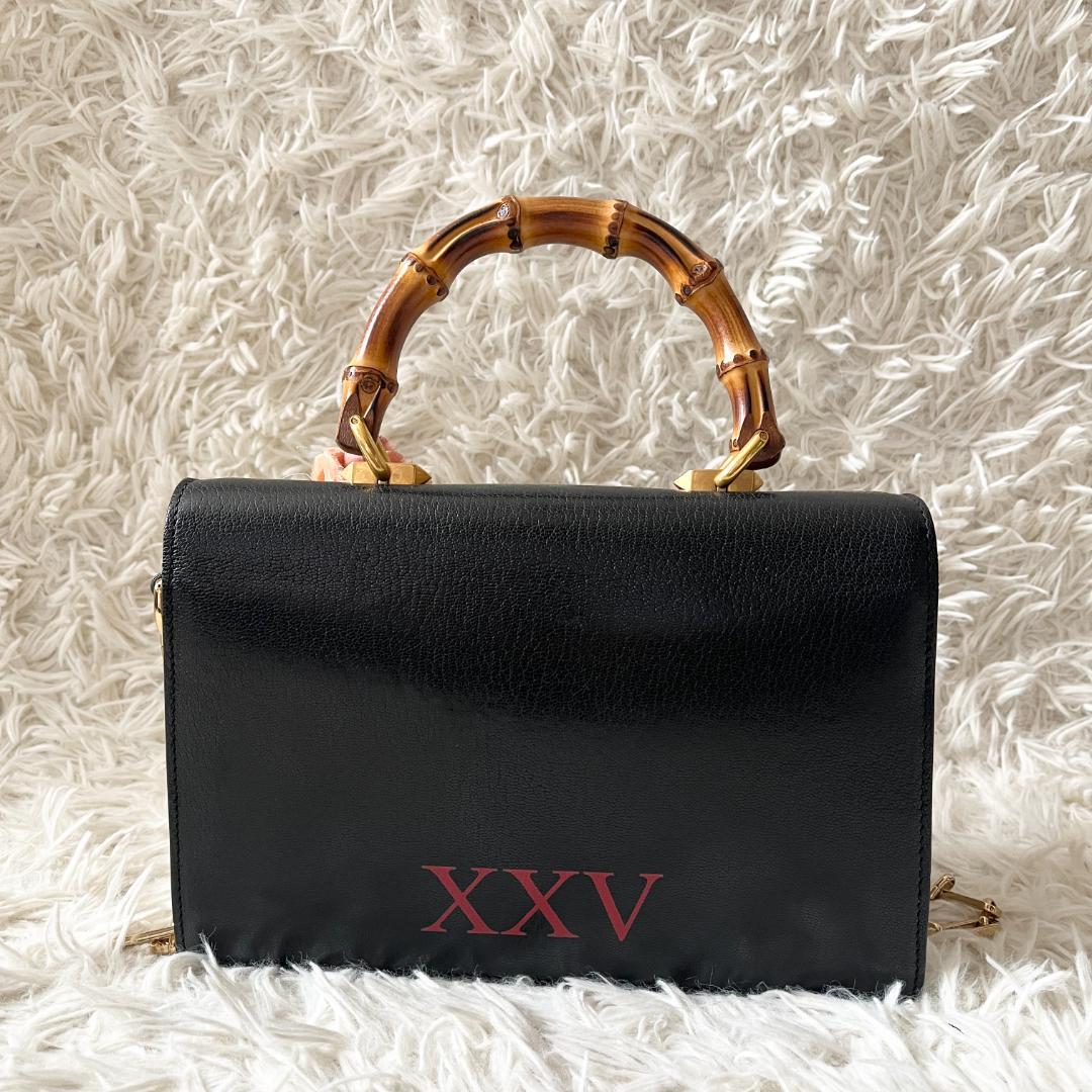 グッチ オッティリア 花刺繍 バンブー 2way ハンドバッグ パイソン