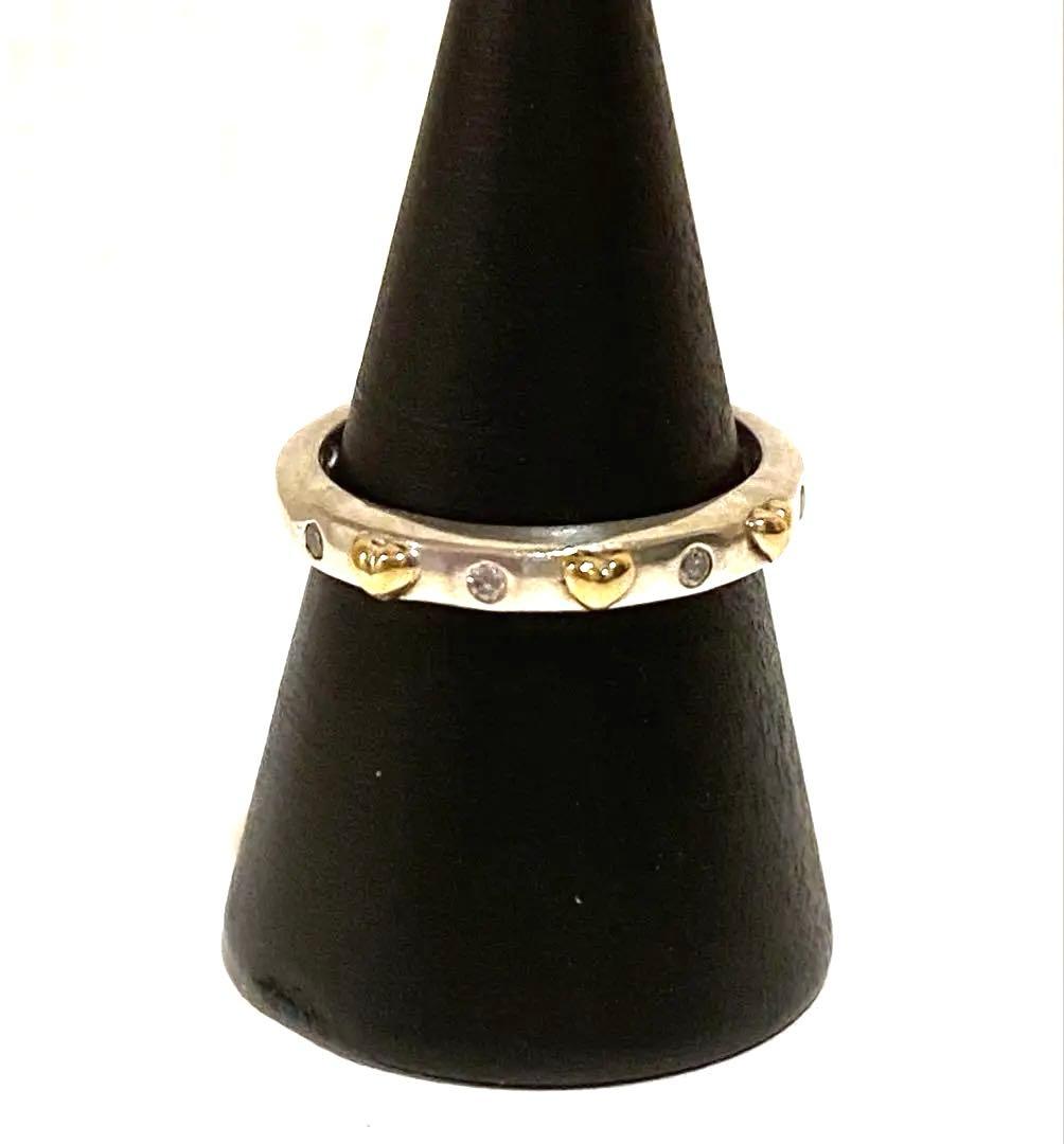 Folli Follieフォリフォリ3連リング シルバー 925 スイングハート