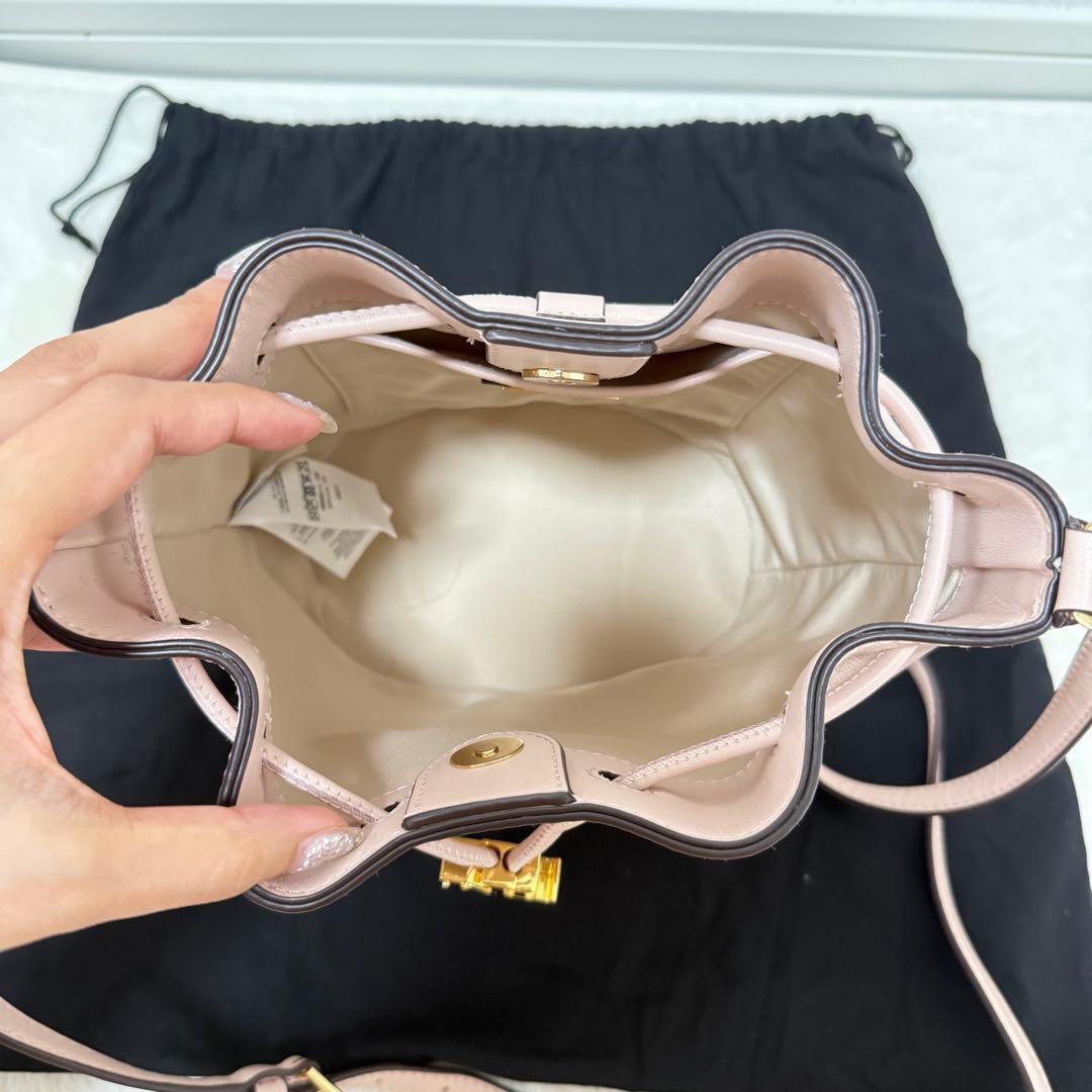 ローレンラルフローレン アンディ 巾着 ドローストリングショルダーバッグ未使用級